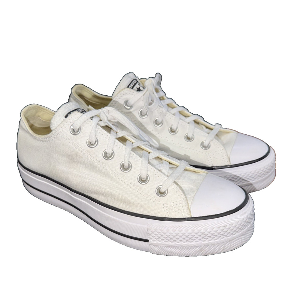 White Canvas Low-Top Women’s Sneakers